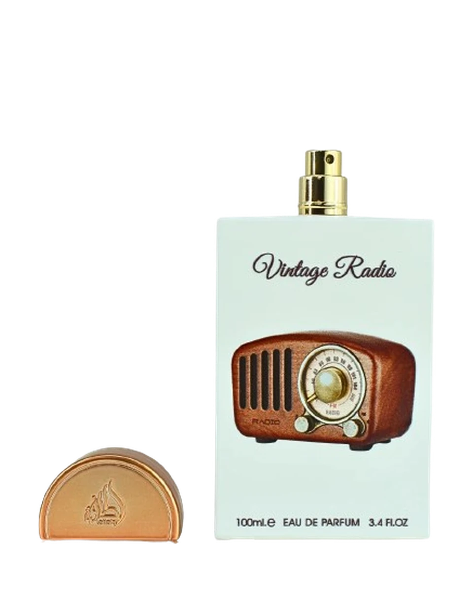 Frasco de Lattafa Vintage Radio